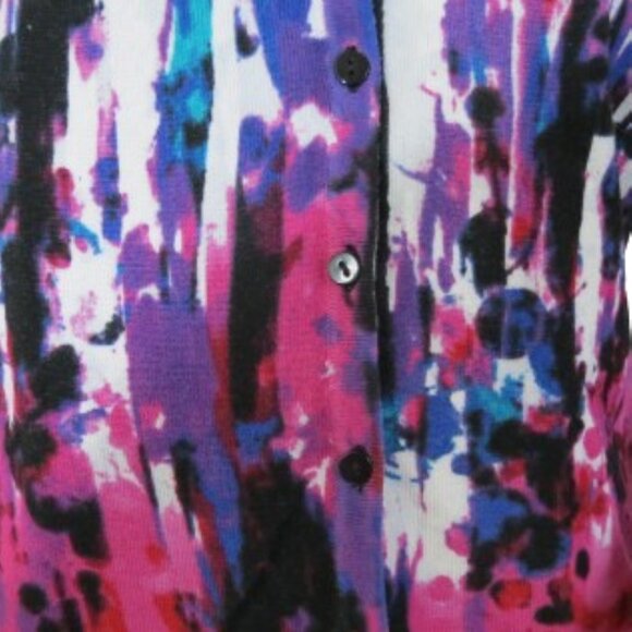 Joseph A. Vibrant 3/4 Sleeve Artistic Cardigan - Picture 6 of 7